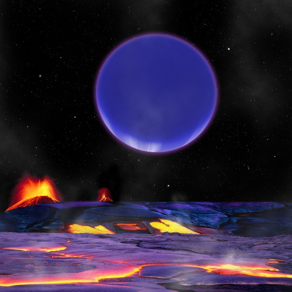 Neptune from a super-Earth