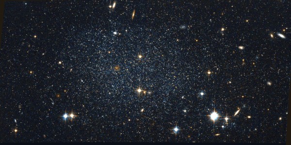 Image credit: Hubble / Wikisky, of the Antlia Dwarf Galaxy PGC 29194.