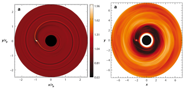 Computer Simulation of a protoplanetary disk. Credit: W. Kley, R.P. Nelson.
