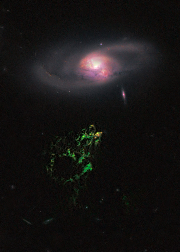 Image credit: NASA, ESA, W. Keel (University of Alabama), and the Galaxy Zoo Team.