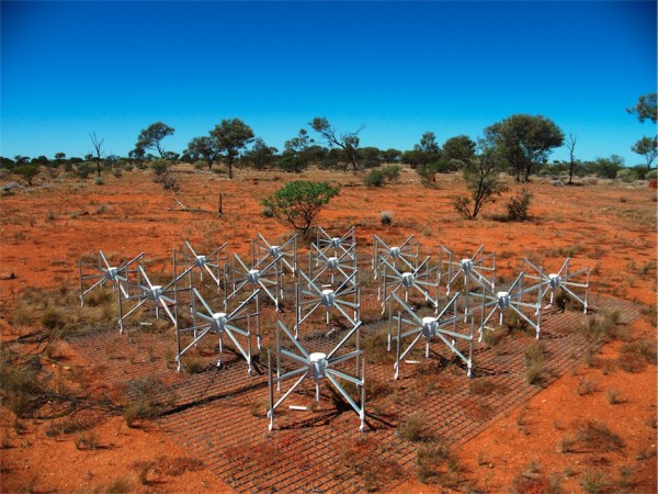 Image credit: one module in the Murchison Widefield Array (MWA), via Natasha Hurley-Walker under c.c.-by-s.a.-3.0.