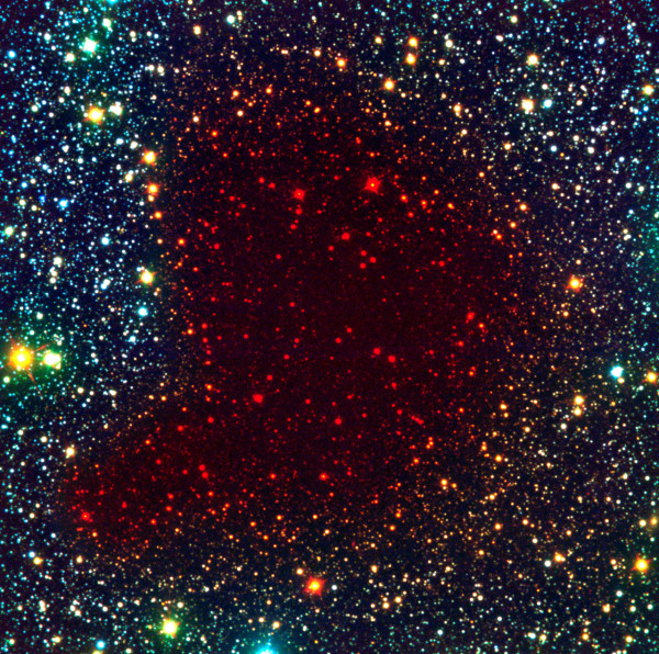 Image credit: ESO, of Barnard 68 in a composite of visible, near-IR and farther-IR light.