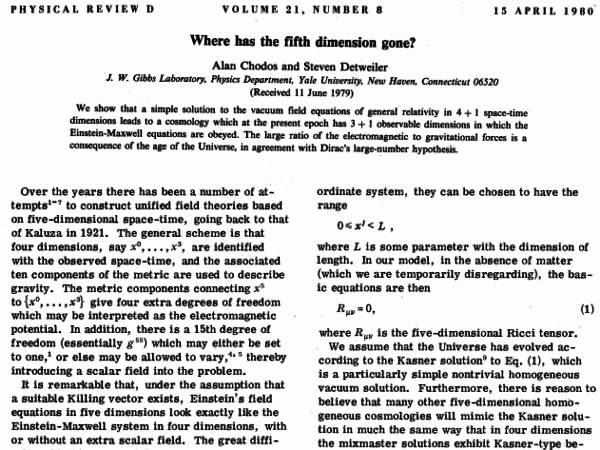 Image credit: Chodos and Detweiler (1980), retrieved from http://www.physics.ufl.edu/~det/1980%20Chodos%20Det%20Where%20has%20the%20fifth%20dimension%20gone%20prd21-2167.pdf.