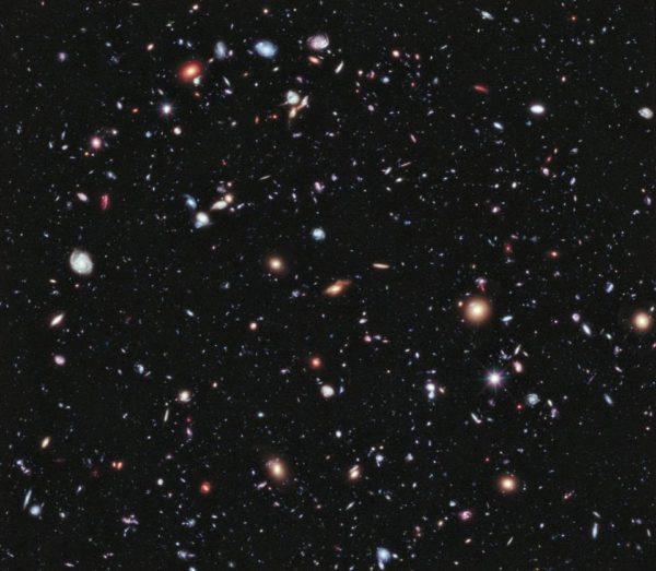 The Hubble eXtreme Deep Field, our deepest view of the Universe to date. Image credit: NASA; ESA; G. Illingworth, D. Magee, and P. Oesch, University of California, Santa Cruz; R. Bouwens, Leiden University; and the HUDF09 Team.