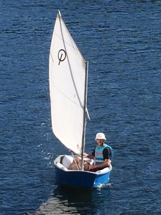 Sailing the skiff my dad built for us when I was a kid felt surprisingly familiar even after 30 years.