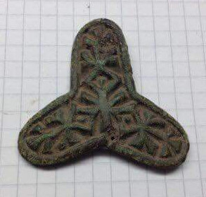 10th century trefoil brooch from Holbæk municipality, Zealand
