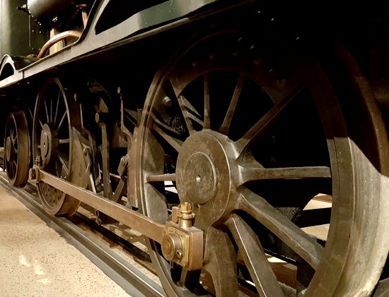 The 1861 locomotive Thor at the Swedish Railway Museum in Gävle.
