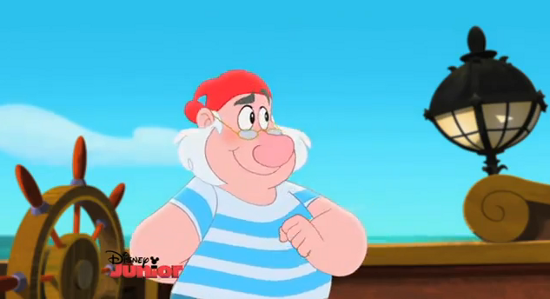 Mr. Smee from Jake and the Never Land Pirates. Image from Disney Wikia.