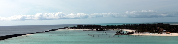 Disney's Castaway Cay, from the balcony of our stateroom on the ship.