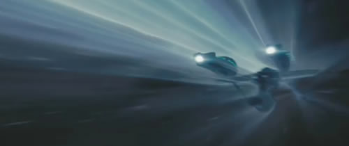 The starship Enterprise at warp speeds. Image credit: Star Trek / CBS studios / Paramount Pictures.
