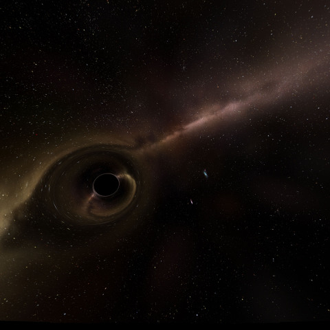 black-hole-surrounded-by-debris