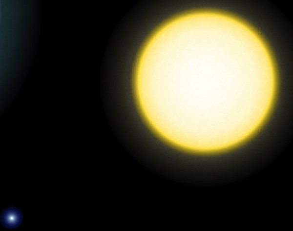 Sun and White Dwarf