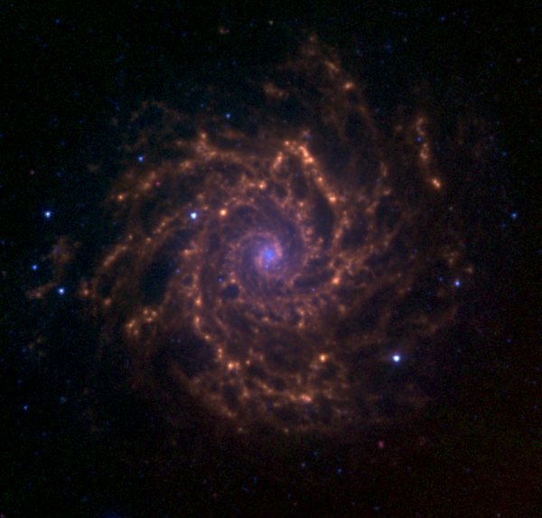 Image credit: Médéric Boquien, NASA/JPL-Caltech, Spitzer Space Telescope.