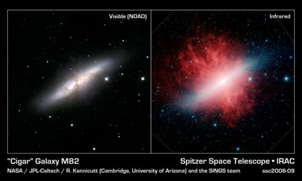 Images credit: NASA / JPL-Caltech / University of Arizona and NOAO.