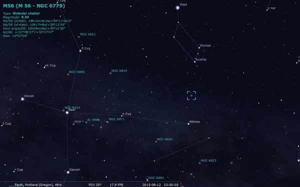 Image credit: Me, using the free software Stellarium, via http://stellarium.org/.