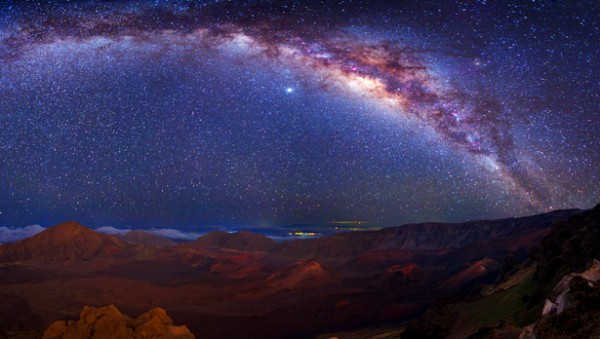 Image credit: Panoramic composite photograph by Wally Pacholka.