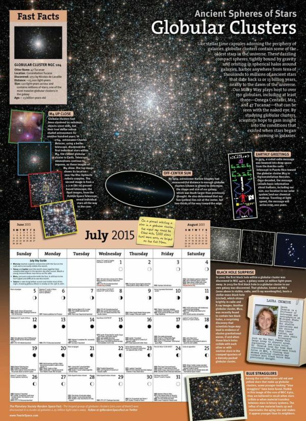 Image credit: Year In Space Wall Calendar / Planetary Society.