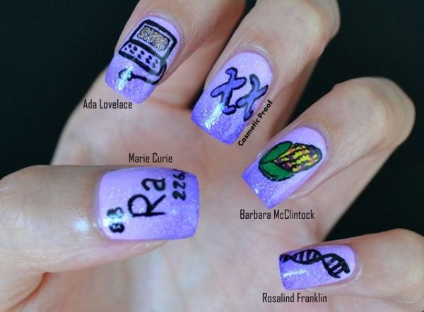 Image credit: Scientista Foundation / Cosmetic Proof, via http://www.cosmeticproof.com/2013/07/scientista-foundation-nail-art-inspired.html