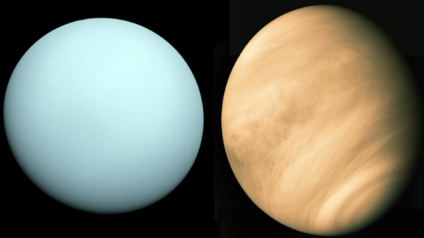 Images credit: NASA / Voyager 2 (L); NASA / Mariner 10 (R).
