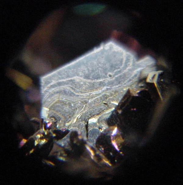 Image credit: Andrew Silver, of silicon carbide in moissanite, via BYU Mineral Specimens 799 USGS Photographic Library.