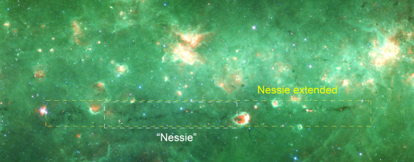 Image credit: A. Goodman et al. (2014), NASA / Spitzer Space Telescope, via https://www.cfa.harvard.edu/news/2013-02.