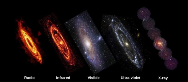 Image credit: Multiwavelength images of M31, via the Planck mission team; ESA / NASA.