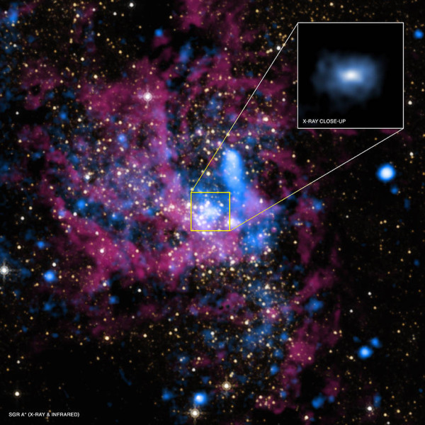 Image credit: X-ray: NASA/UMass/D.Wang et al., IR: NASA/STScI.