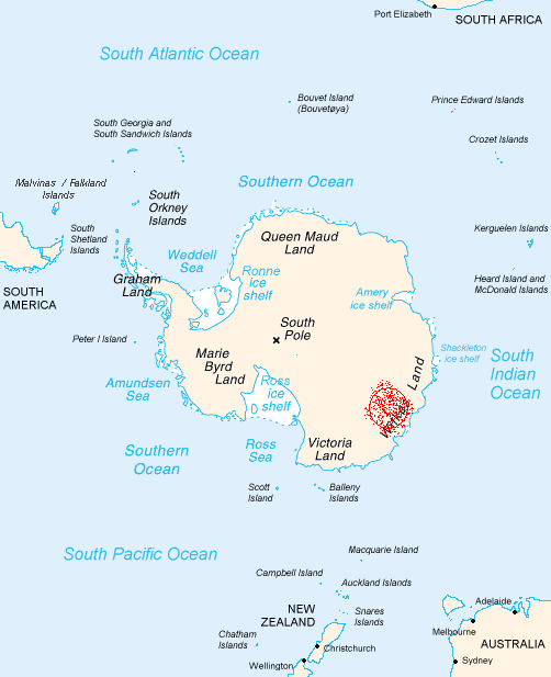 Image credit: Wikimedia Commons user Soloyo rodrigo under c.c.a.-s.a.-3.0, via https://commons.wikimedia.org/wiki/File:Antarctica_Map_Wilkes_L_Crater.png.