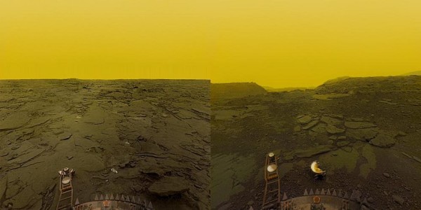 The surface of Venus. Image credit: Venera landers / USSR.