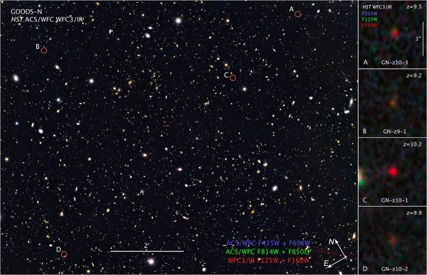 Image credit: NASA, ESA, and Z. Levay (STScI). The GOODS-North survey, shown here, contains some of the most distant galaxies ever observed, a great many of which are already unreachable by us.