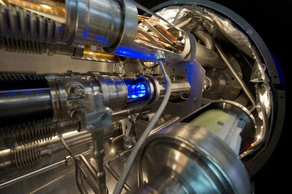 Inside the magnet upgrades on the LHC, that have it running at nearly double the energies of the first (2010-2013) run. Image credit: Richard Juilliart/AFP/Getty Images.