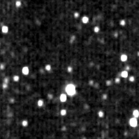 New Horizons image of 1994 JR1, taken Nov. 2, was the then-closest-ever picture of a Kuiper Belt object. Image credit: NASA/JHUAPL/SwRI.