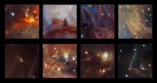 Highlights from the deep infrared view of the Orion Nebula. Image credit: ESO/H. Drass et al.