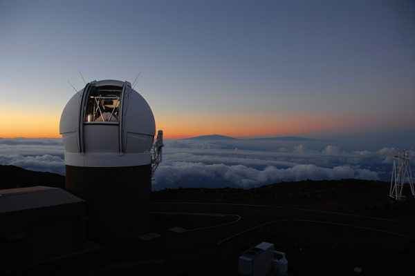 Pan-STARRS1 Observatory atop Haleakala Maui at sunset. Image credit: Rob Ratkowski.